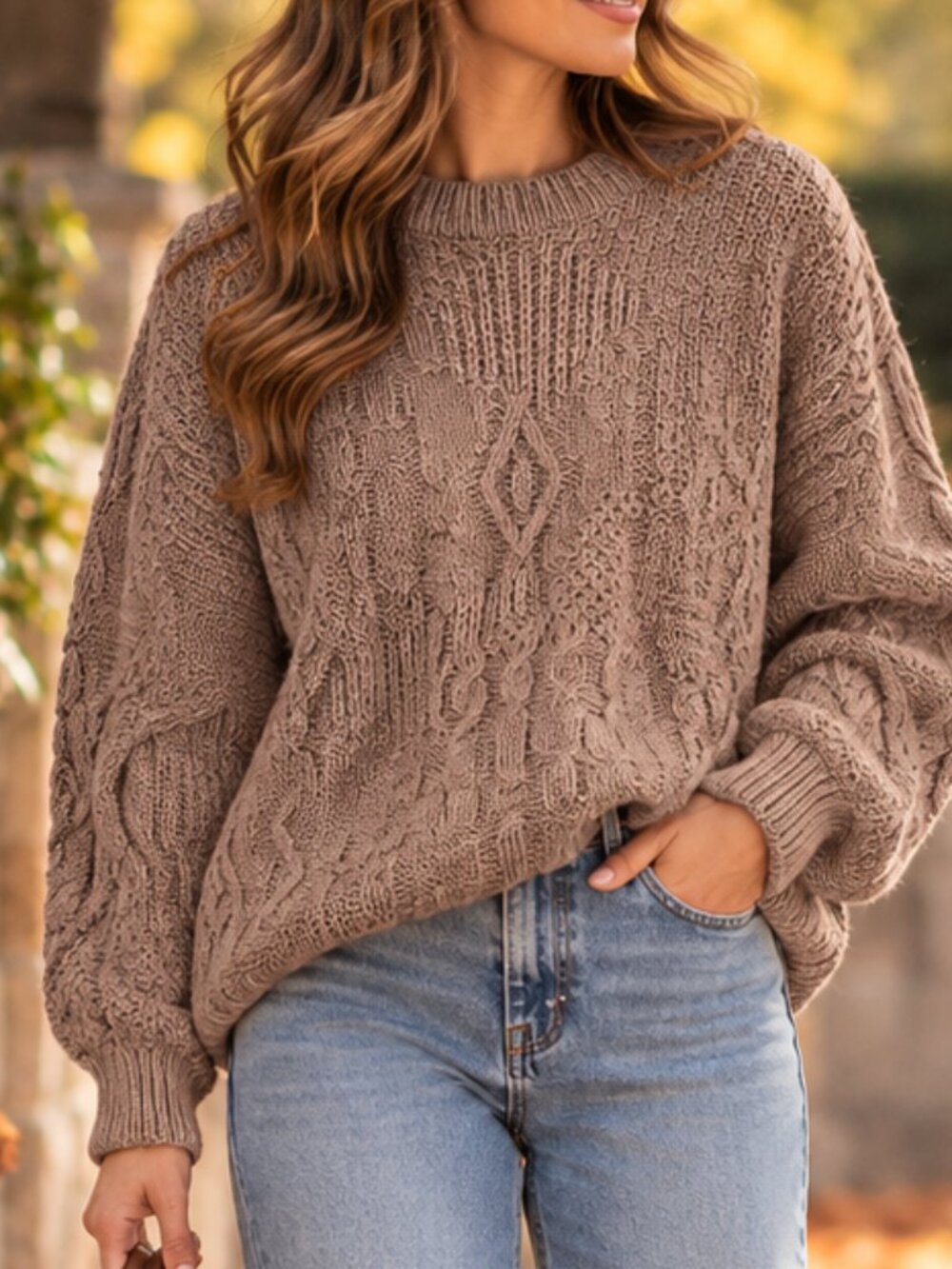 Gaeltarra Green Natural Irish Knitwear 100% Pure New Wool Sweater